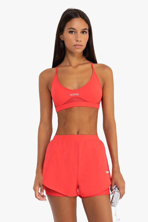 Power Mesh Sports Bra - Watermelon