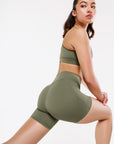Short Power Smooth-Fit - Forest Mist