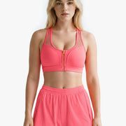 Brassière Zip Tech Mesh - Papaya