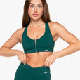 Brassière ZipTech - Teal