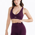 Brassière Crossed Back - Dark Berry