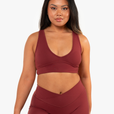 Brassière Crossed Back - Red Velvet