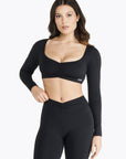 Top Crush Manches Longues - Black