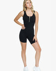 Combinaison Short Zip Tech - Black