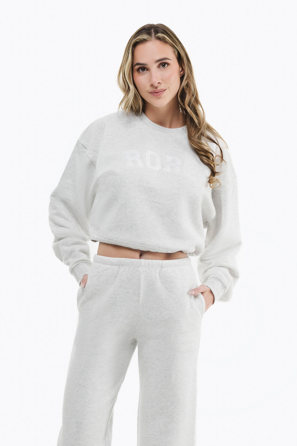 IVY Crop Sweatshirt - Cloudstone