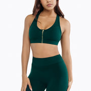 Brassière Zip Tech - Deep Mist