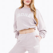 Sweat IVY Crop - Lavender Haze