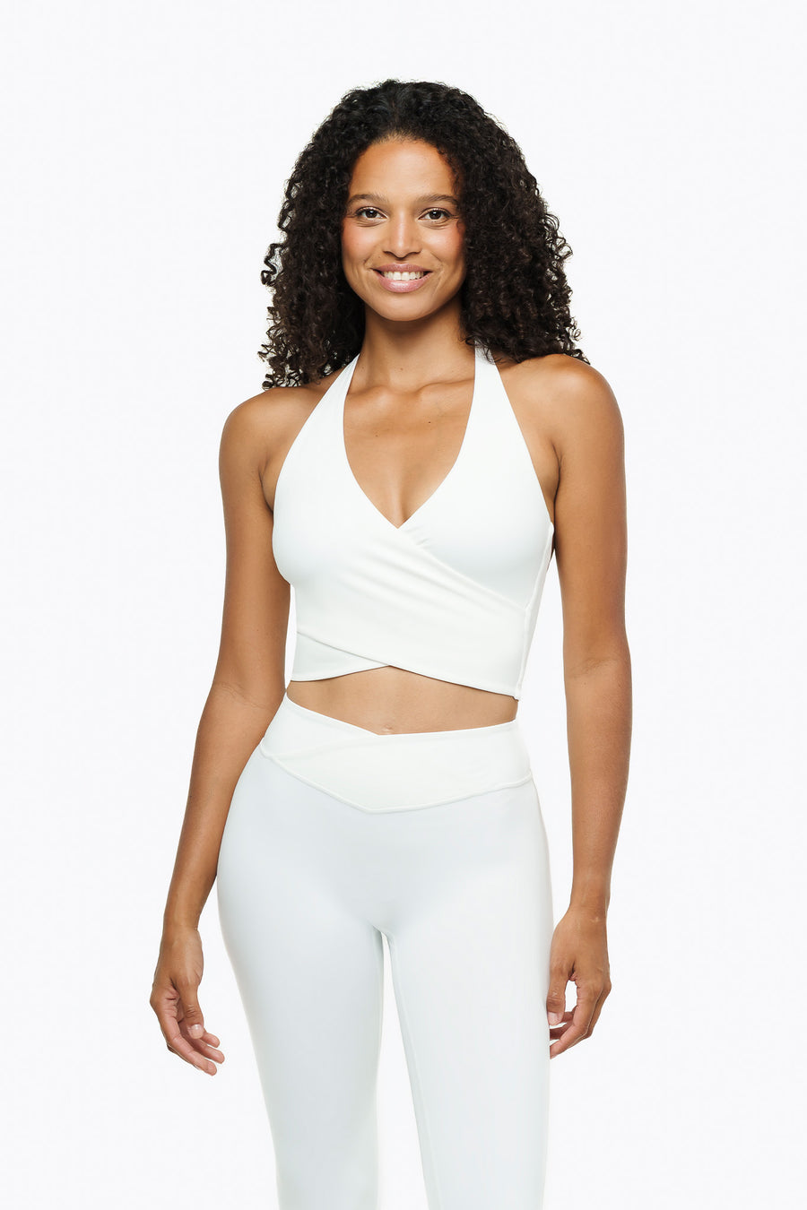 Crossed Tank Top - White
