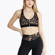 Brassière Zip Tech - Blurry Leopard