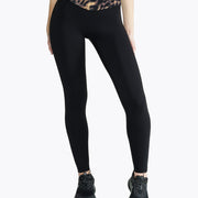 Legging Crossed Lift - Blurry Leopard