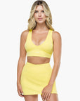 Brassière Crossed Back - Lemon Mist