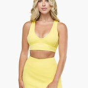 Brassière Crossed Back - Lemon Mist