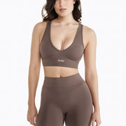 Brassière Crossed Back - Mocha