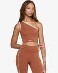 Top Asymétrique Retro - Deep Cocoa