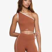 Top Asymétrique Retro - Deep Cocoa