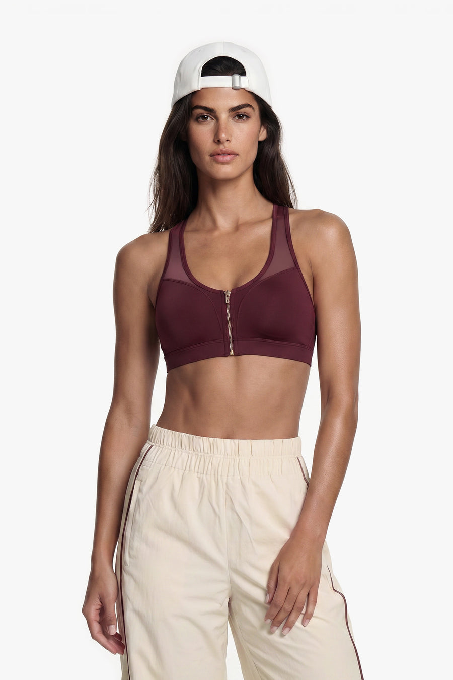 Brassière Zip Tech Mesh - Redstone