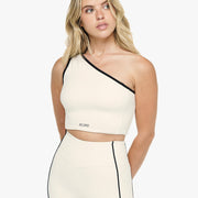Top Asymétrique Retro - Soft Pearl