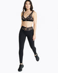 Legging Crossed Lift - Blurry Leopard