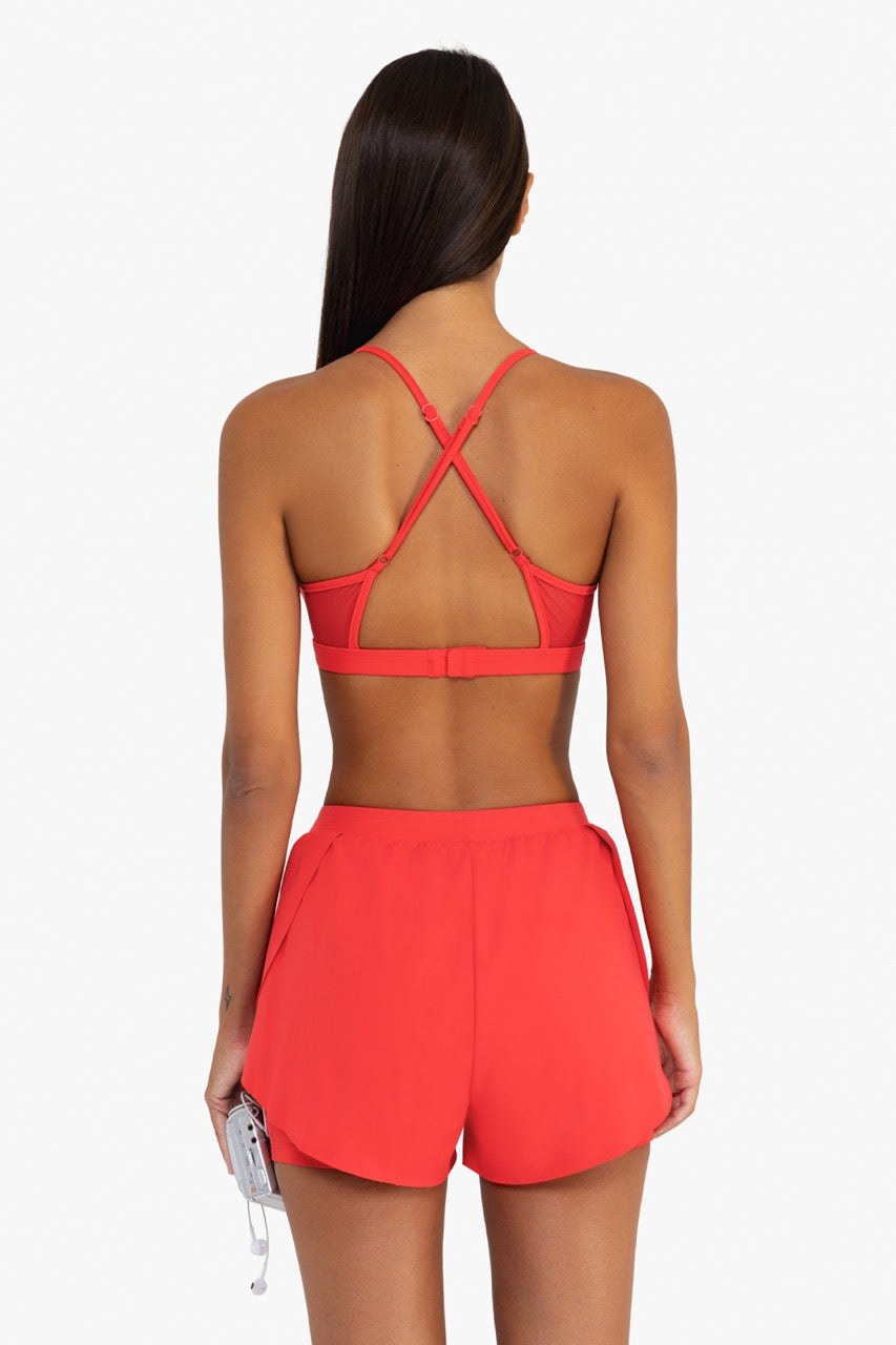 Power Mesh Sports Bra - Watermelon