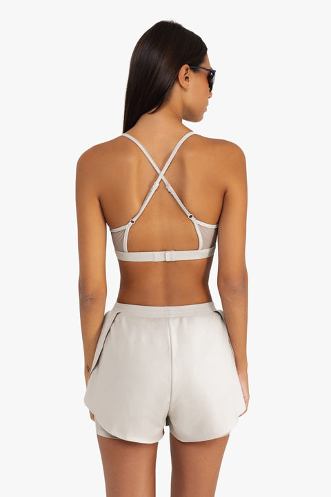 Power Mesh Sports Bra - Coconut