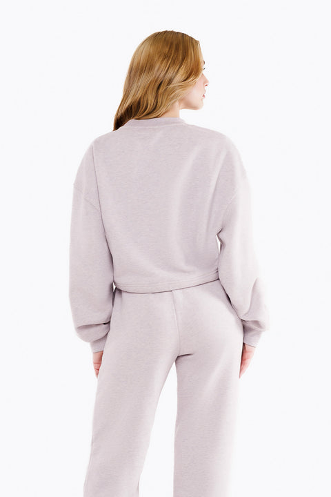 IVY Crop Sweatshirt - Lavender Haze