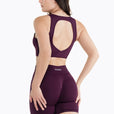 Brassière Crossed Back - Dark Berry