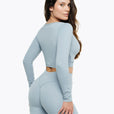 Top Crossed Manches Longues - Powder Blue
