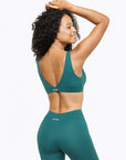 Brassière Crossed - Deep Teal