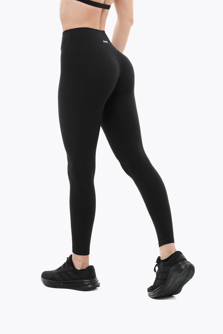 Crossed Lift Leggings - Black