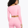 Top Crossed Manches Longues - Pink Blush