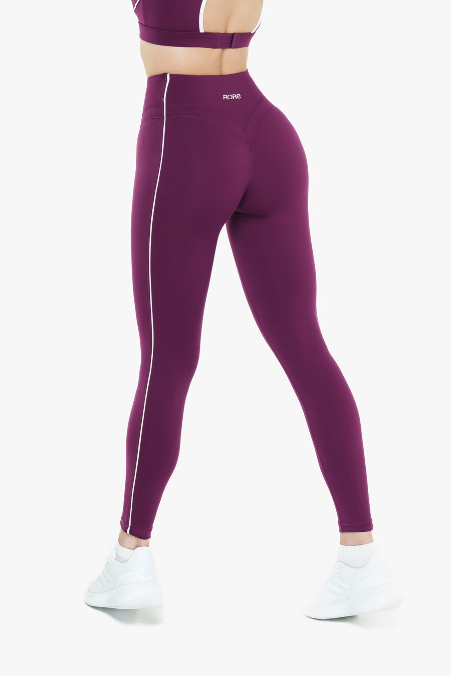 Retro Contour Leggings - Wild Berry