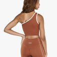 Top Asymétrique Retro - Deep Cocoa