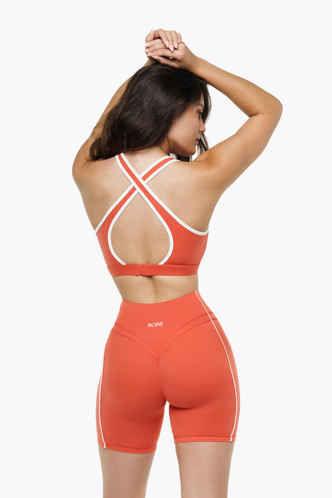Frame Retro Bralette - Golden Peach
