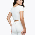 Top Square Manches Courtes - White