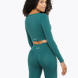 Top Crossed Manches Longues - Deep teal