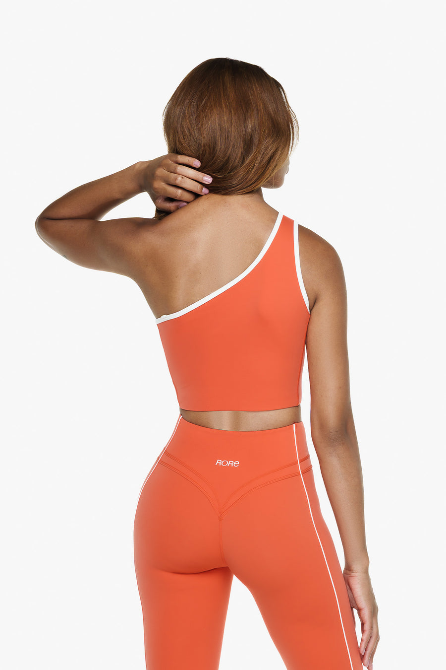 Top Asymétrique Retro - Golden Peach