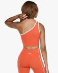 Top Asymétrique Retro - Golden Peach