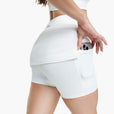 Jupe 2in1 Crossed Sport - White