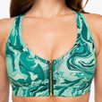 Brassière ZipTech - Green Marble