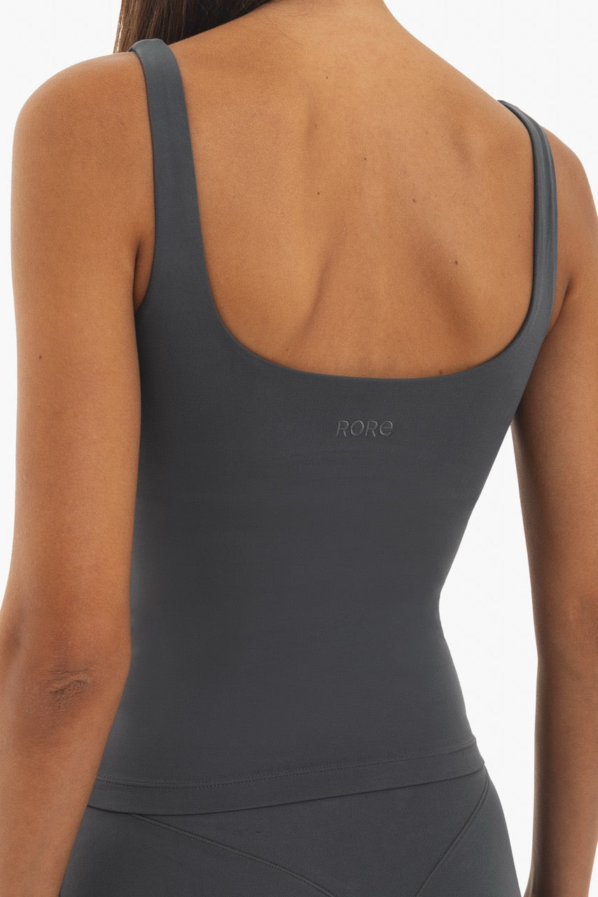Top Wavy Tank Bra - Teal