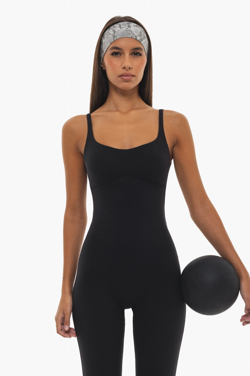 Combinaison wavy low back - black