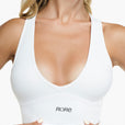 Brassière Crossed Back - White