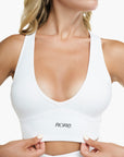 Brassière Crossed Back - White