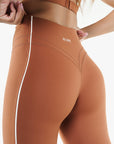 Legging Contour Retro - Deep Cocoa