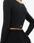 Top Square Manches Longues - Black