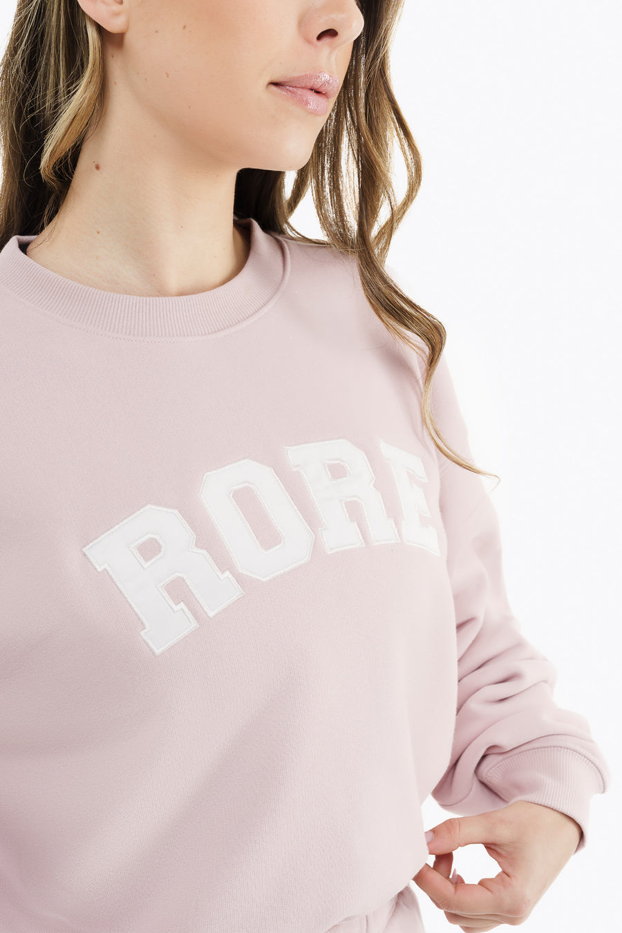 IVY Crop Sweatshirt - Cotton Candy