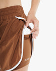 Short 2in1 Retro - Deep Cocoa