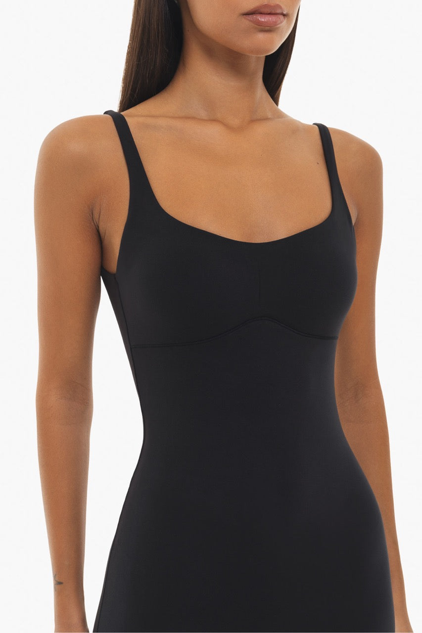 Combinaison wavy low back - black
