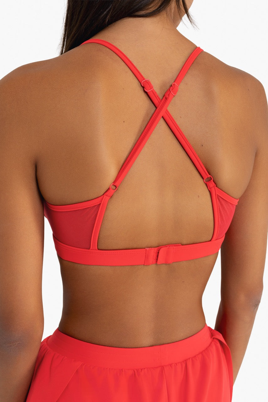 Power Mesh Sports Bra - Watermelon