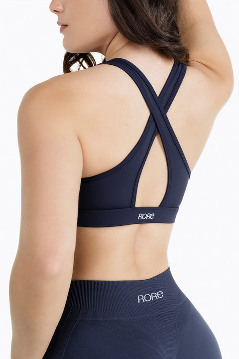 Tech Zip Sports Bra - Twilight
